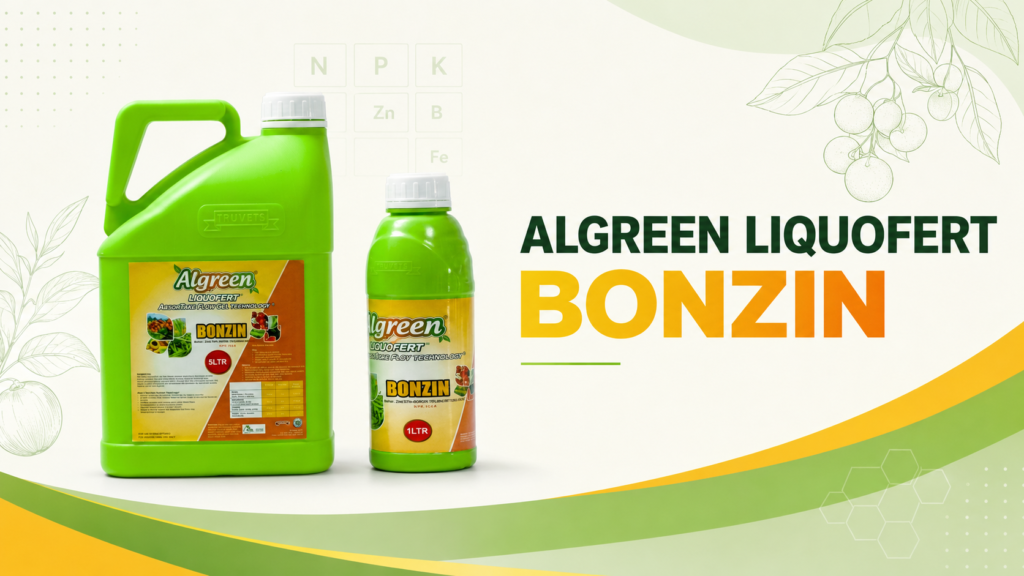 Algreen Bonzin delivers both in a single concentrated foliar feed, supplying 10% zinc and 15% boron with a natural stimulant to boost flower formation and prevent flower abortion and fruit drop.